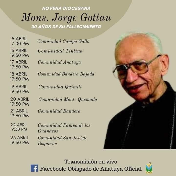 Añatuya: A 30 años del fallecimiento de Monseñor Gottau